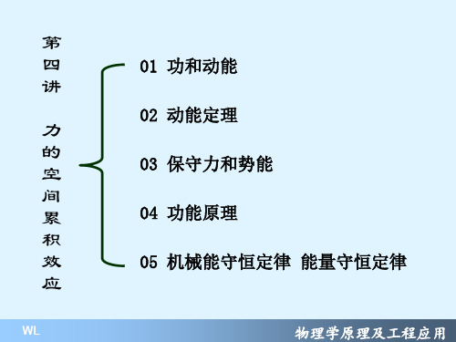 物理学原理及工程应用104力的空间累积效应