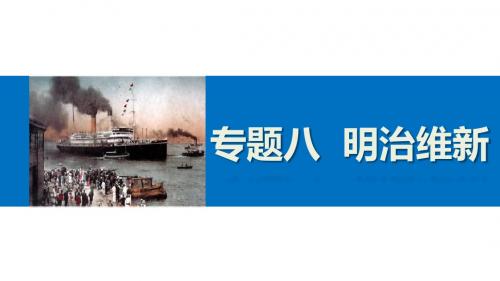 2015-2016学年高二历史人民版选修1课件专题八 22 走向崩溃的幕府政权.ppt