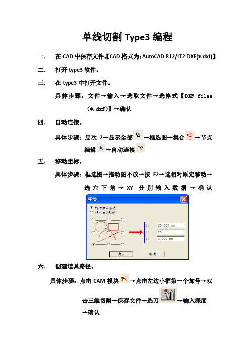 单线切割Type3编程