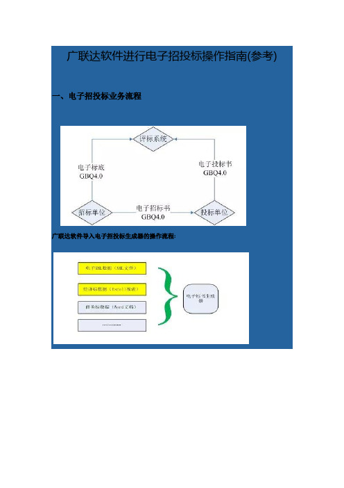 广联达电子招投标操作指南