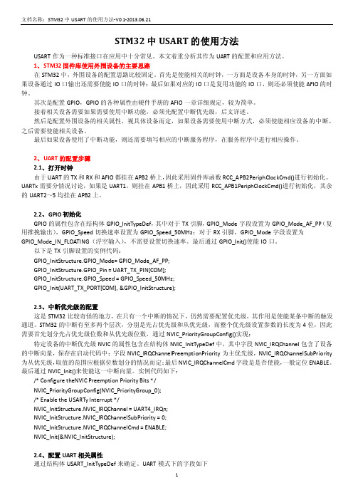 STM32中USART的使用方法