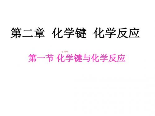 山东省高密市第三中学高三化学复习课件：2.1化学键(.9