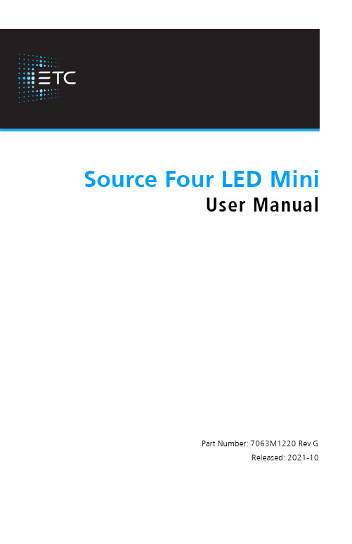 ETC Source Four LED Mini用户手册说明书