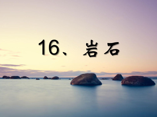 三年级上16《岩石》首师大版PPT课件