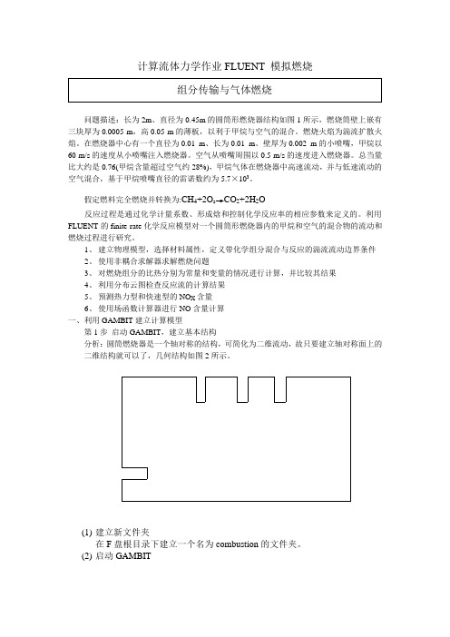 FLUENT算例 (9)模拟燃烧