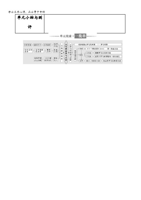 历史：第二单元单元小结与测评