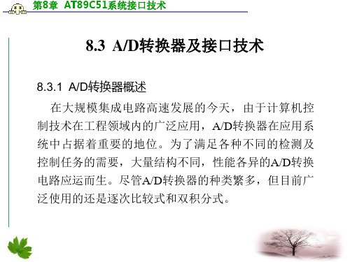 8.3AD转换器及接口技术