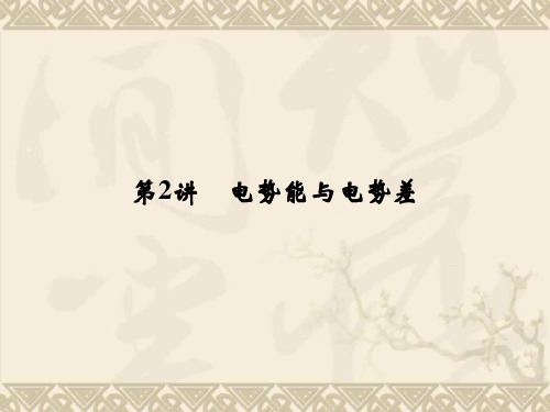 高考物理一轮复习课件(考纲解读+考点探究+高分技巧)6.2电势能与电势差(65张ppt含详解)