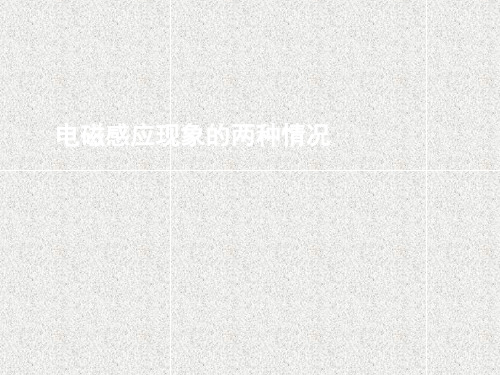 高中物理 第四章 第五节 电磁感应现象的两类情况课件