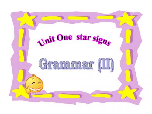 课件：Unit1 Grammar(2)