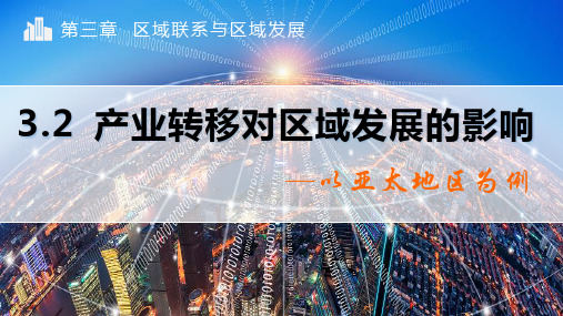 高二地理鲁教版课件：产业转移对区域发展的影响——以亚太地区为例