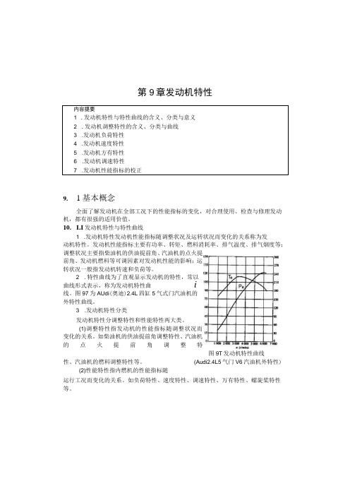 发动机特性