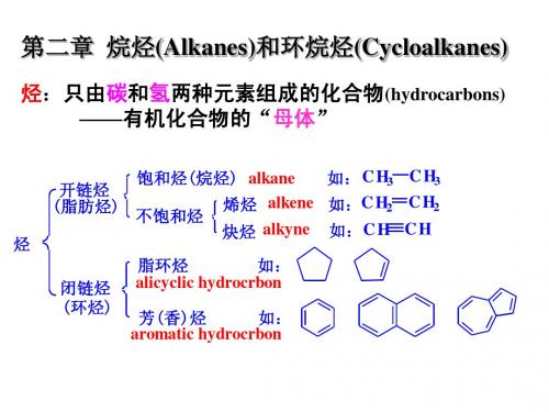 第二章  烷烃和环烷烃