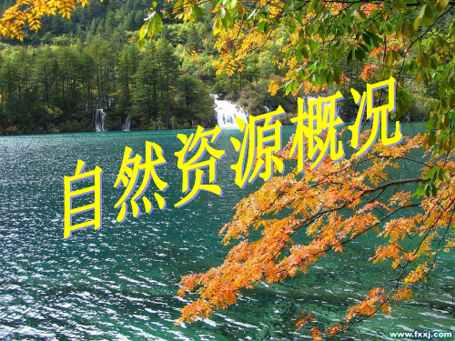 粤人版八年级(上)地理自然资源概况