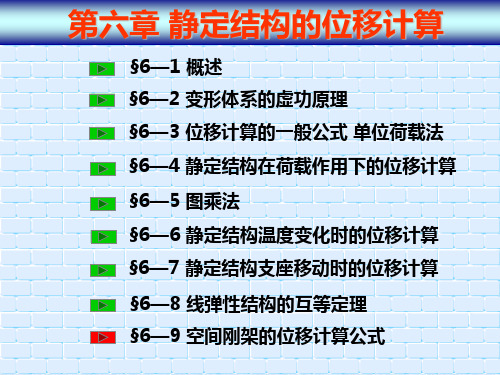 06第六章 静定结构的位移计算ppt课件