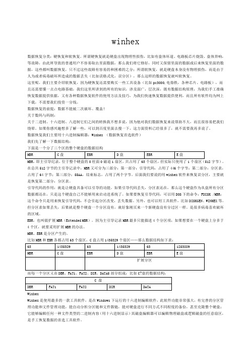 winhex数据恢复完整图文教程