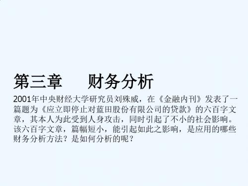 财务分析与财务评价指标PPT(79张)