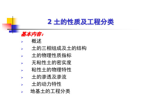 土力学-2 土的性质及工程分类