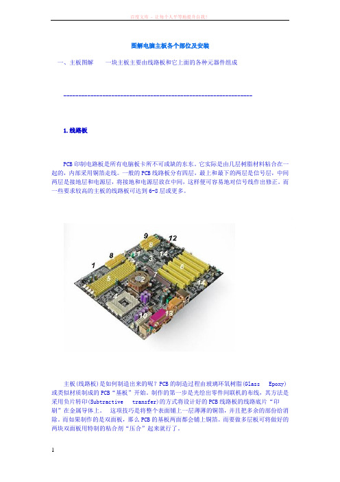 图解电脑主板各个部位及安装 (1)