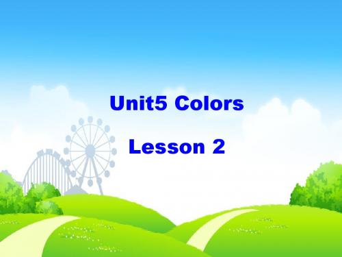 一年级英语上册Unit5Colours(第2课时)ppt课件人教新起点