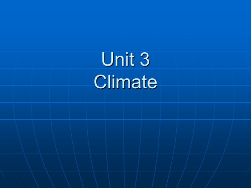 英语泛读2 unit 3 climate