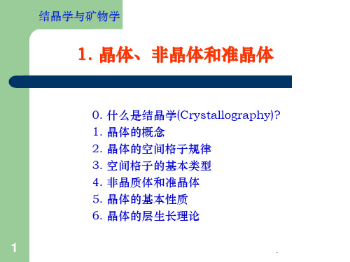 晶体的概念PPT课件