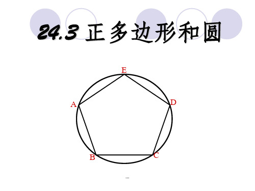 《正多边形和圆》ppt课件