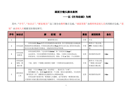 好的微课脚本案例2