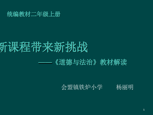 二上道德与法治课程解读PPT精选文档