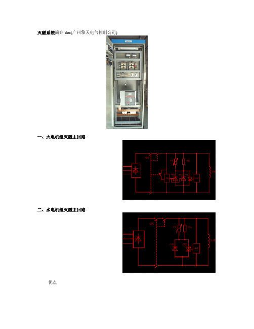 灭磁系统简介