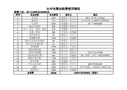 01中本聚会经费使用情况