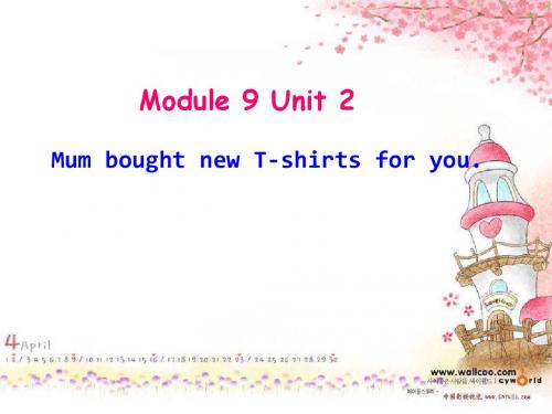 2015新外研版五下M9U2 Mum bought new T-shirts for you课件