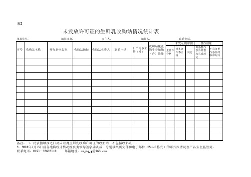 生鲜乳准运证发放备案登记表 - 黑龙江省畜牧兽医局