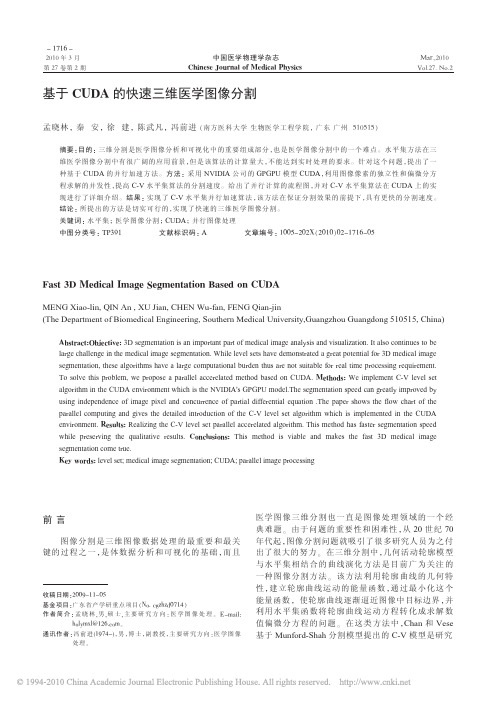 基于CUDA的快速三维医学图像分割