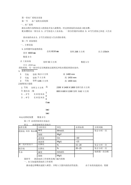 澄清池水处理