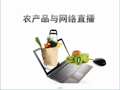 农产品与网络直播(现场)  ppt课件