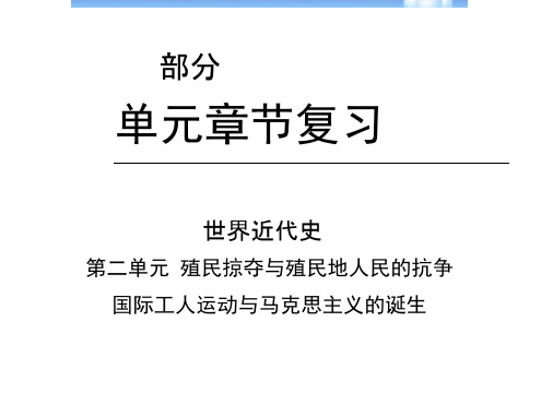 中考历史世界近代史总复习课件ppt