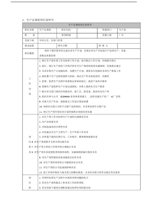 00家具厂各个生产管理岗位职责岗位岗位岗位.doc