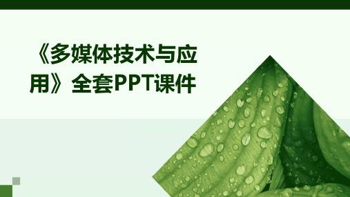 《多媒体技术与应用》全套PPT课件