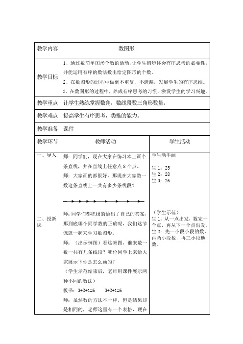 四年级上册数学教案-9.1探索乐园-数线段的规律▎冀教版