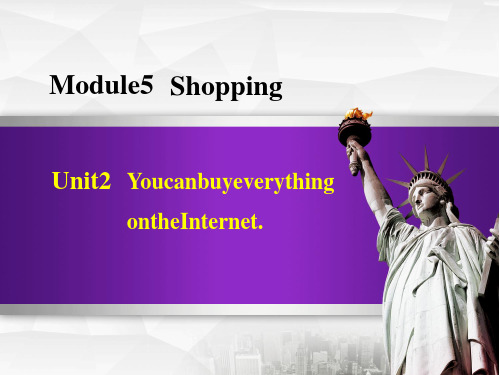 外研版七年级下册英语Module 5 Unit 2 You can buy everything