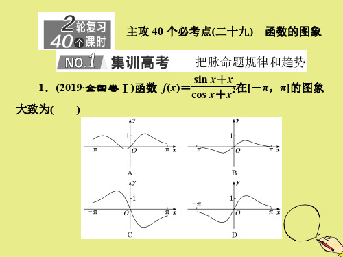 (新高考)2020版高考数学二轮复习主攻40个必考点函数与导数(二十九)课件理