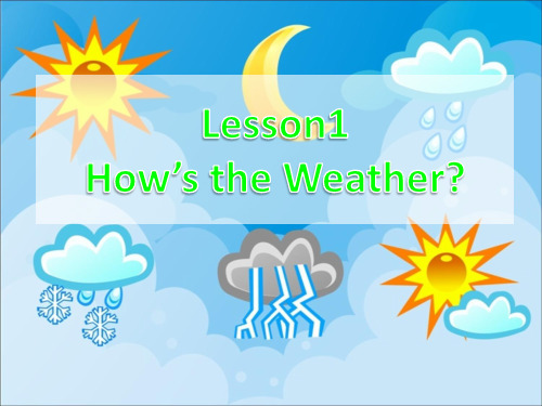 初中英语八年级下册Unit1Lesson1 How’s the Weather 教学课件 (共20张PPT)