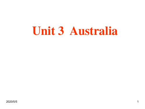 最新人教版高中英语选修九精品课件：精品课件： Unit3Australia-Reading