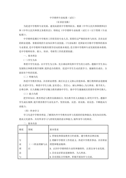 中小学教师专业标准50365