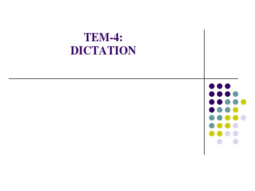 TEM4-dictation