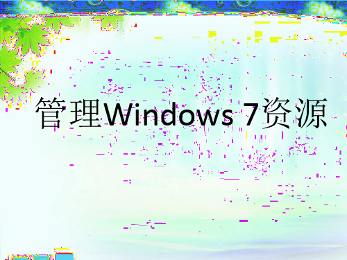 Windows 7资源管理器