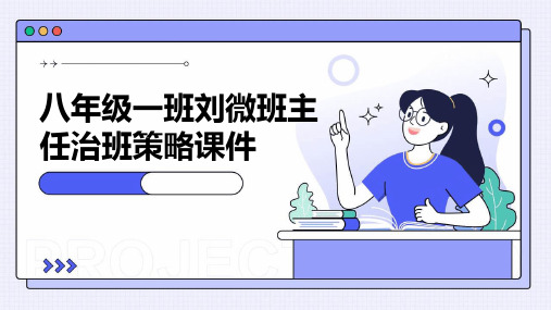 八年级一班刘微班主任治班策略课件