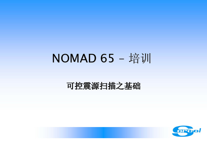 NOMAD 65_VE464_扫描基础概念