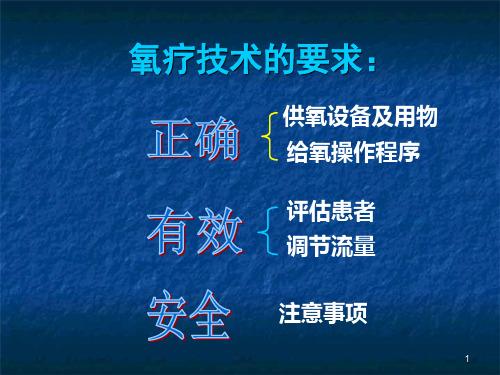 协和医院氧疗技术培训讲义-文档资料